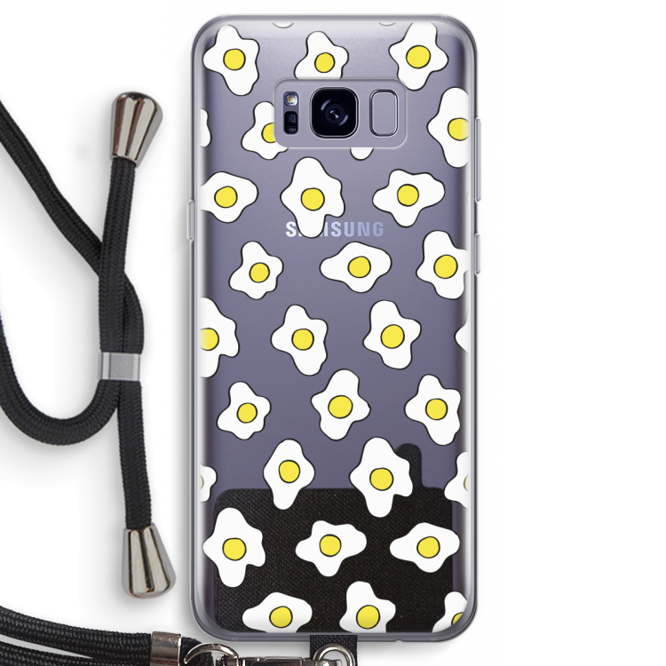 Spiegeleitjes: Samsung Galaxy S8 Transparant Hoesje met koord