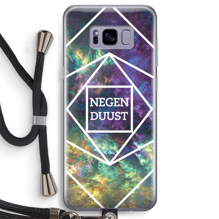 Negenduust ruimte: Samsung Galaxy S8 Transparant Hoesje met koord