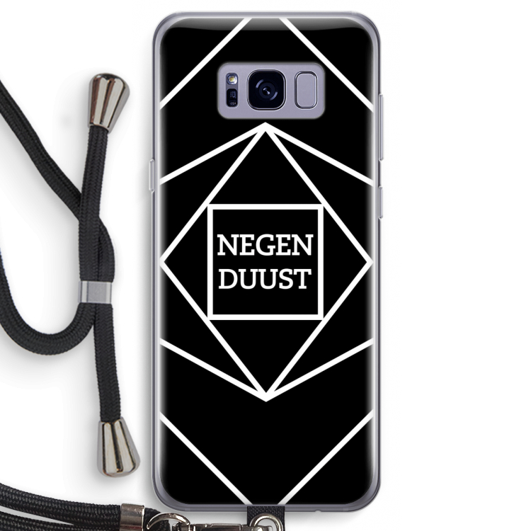 Negenduust geometrisch: Samsung Galaxy S8 Transparant Hoesje met koord