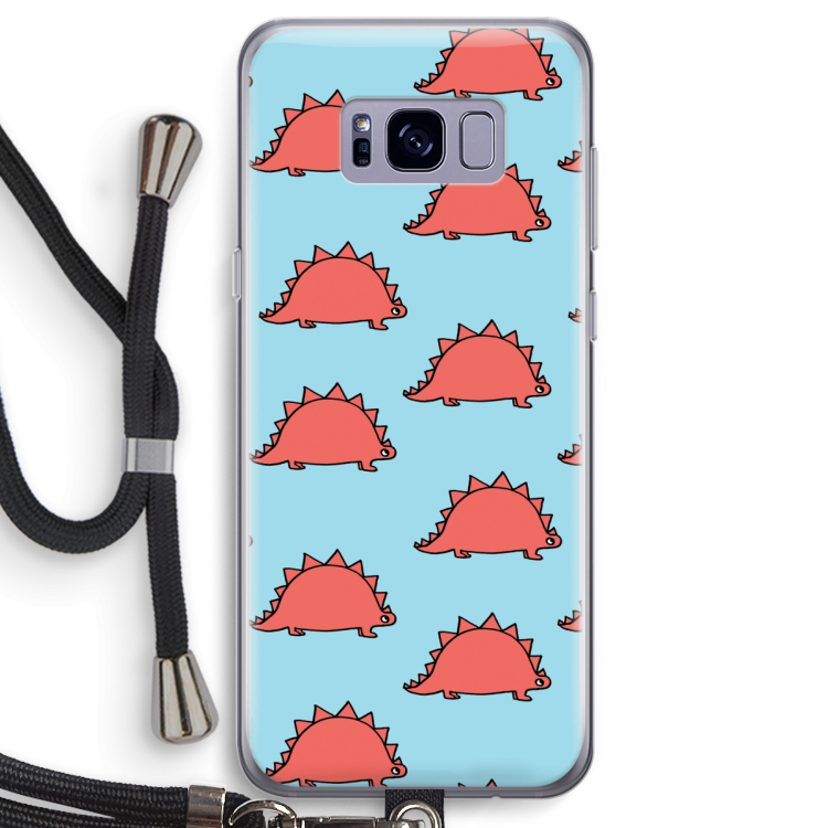Dinosawrr: Samsung Galaxy S8 Transparant Hoesje met koord