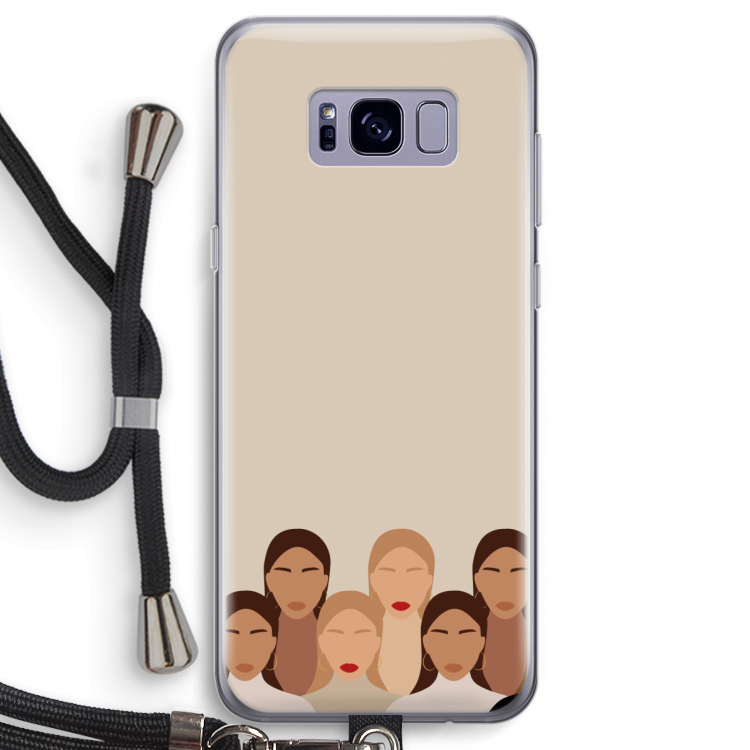 Girls girls girls: Samsung Galaxy S8 Transparant Hoesje met koord