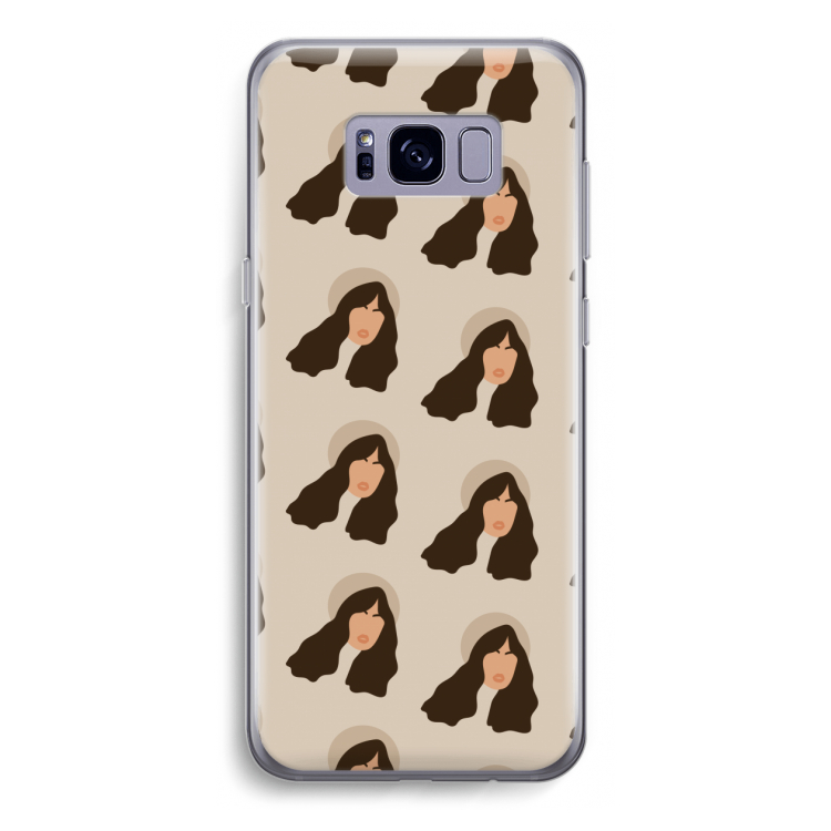 Bonjour mon amour: Samsung Galaxy S8 Transparant Hoesje