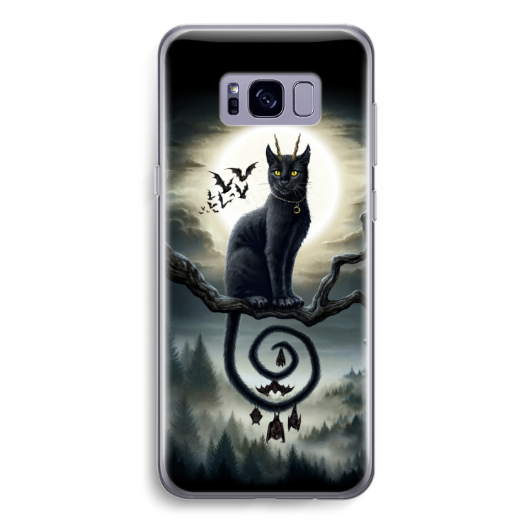 Moonlight Companions: Samsung Galaxy S8 Transparant Hoesje