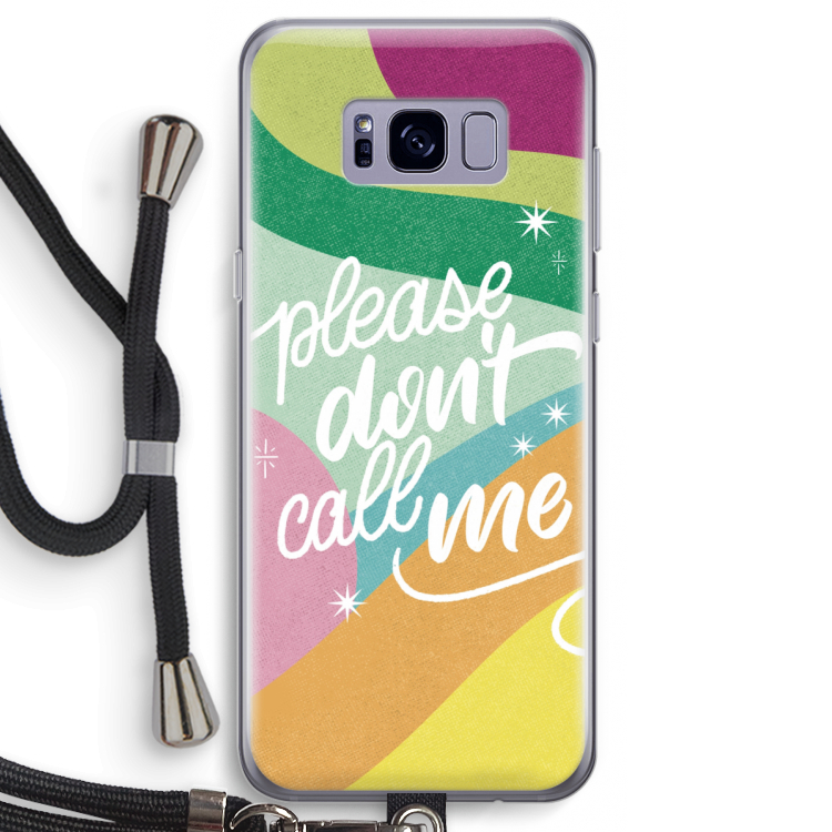 Don't call: Samsung Galaxy S8 Transparant Hoesje met koord