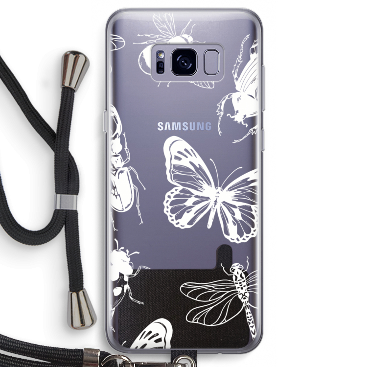 Tiny Bugs: Samsung Galaxy S8 Transparant Hoesje met koord