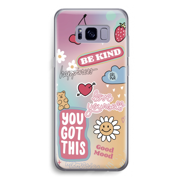Positivity: Samsung Galaxy S8 Transparant Hoesje