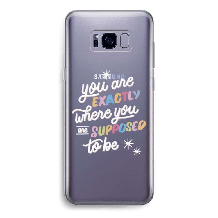 Right Place: Samsung Galaxy S8 Transparant Hoesje