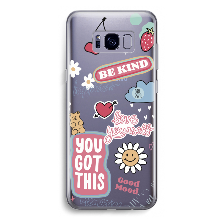 Positivity: Samsung Galaxy S8 Transparant Hoesje