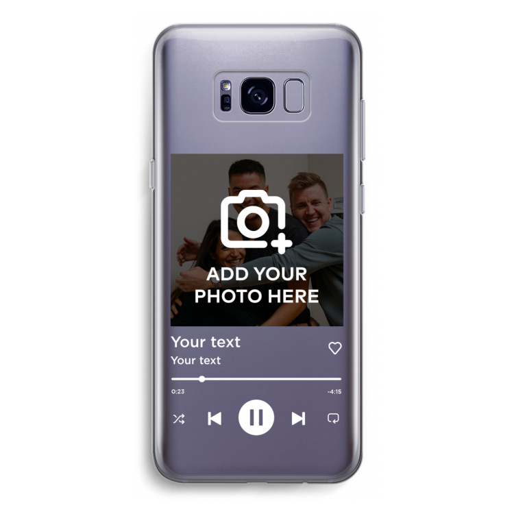 Music Player: Samsung Galaxy S8 Transparant Hoesje