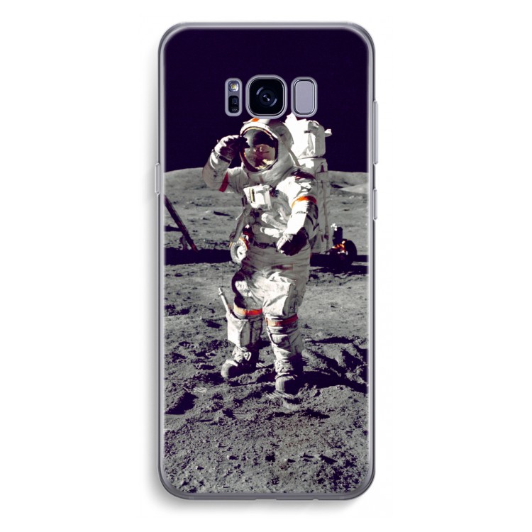 Spaceman: Samsung Galaxy S8 Plus Transparant Hoesje