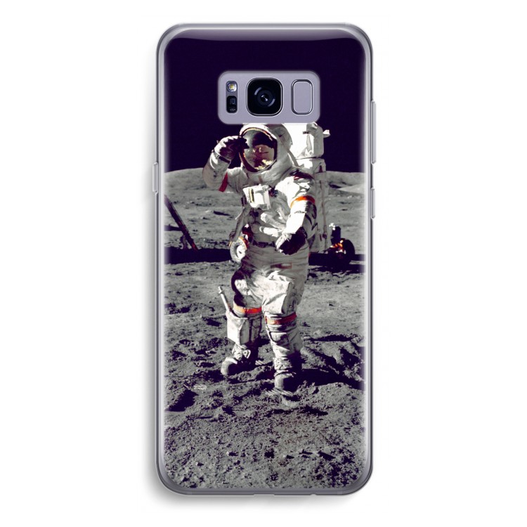 Spaceman: Samsung Galaxy S8 Plus Transparant Hoesje