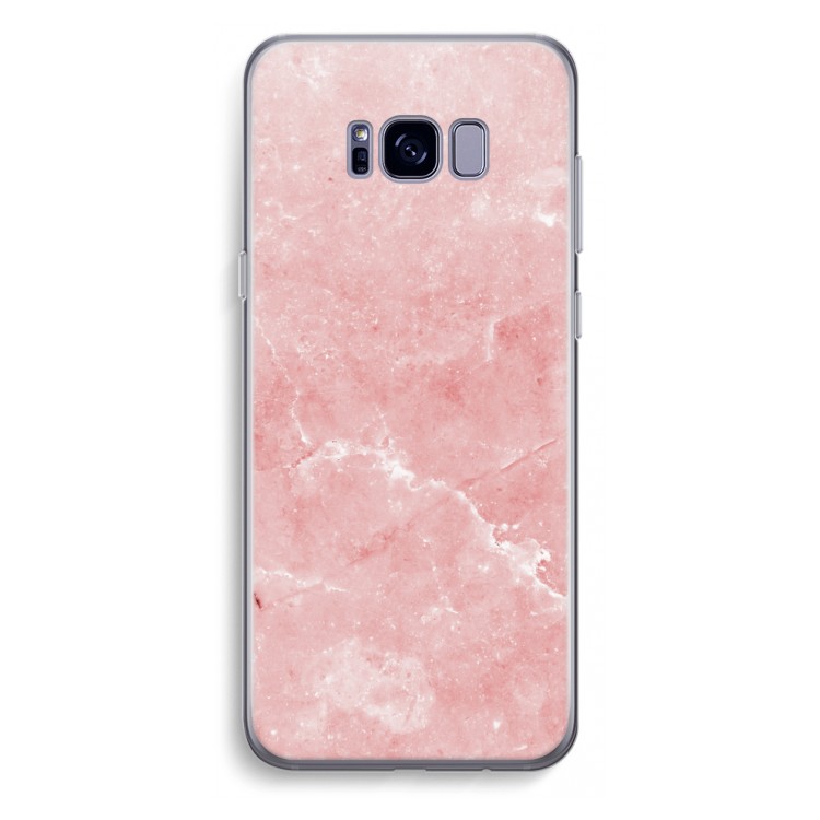 Roze marmer: Samsung Galaxy S8 Plus Transparant Hoesje