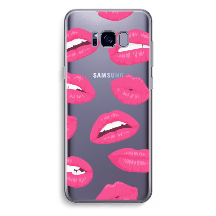 Bite my lip: Samsung Galaxy S8 Plus Transparant Hoesje