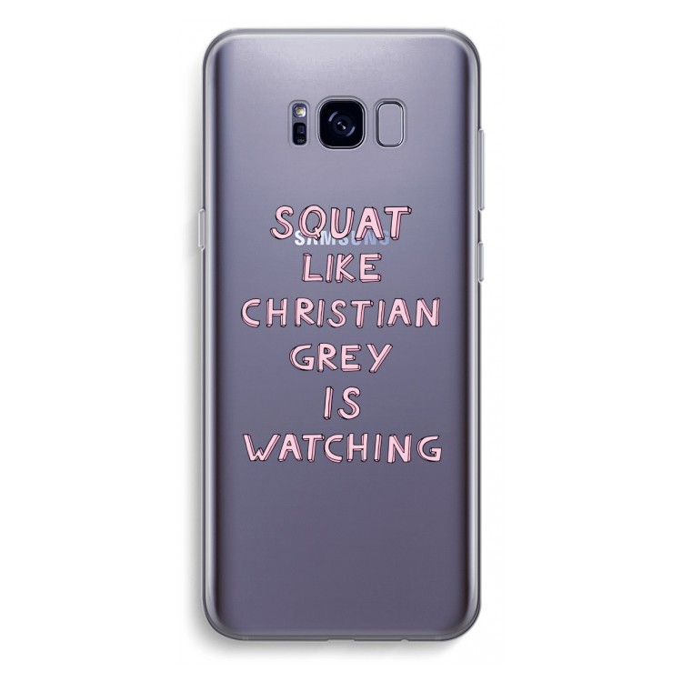 Christian Grey: Samsung Galaxy S8 Plus Transparant Hoesje
