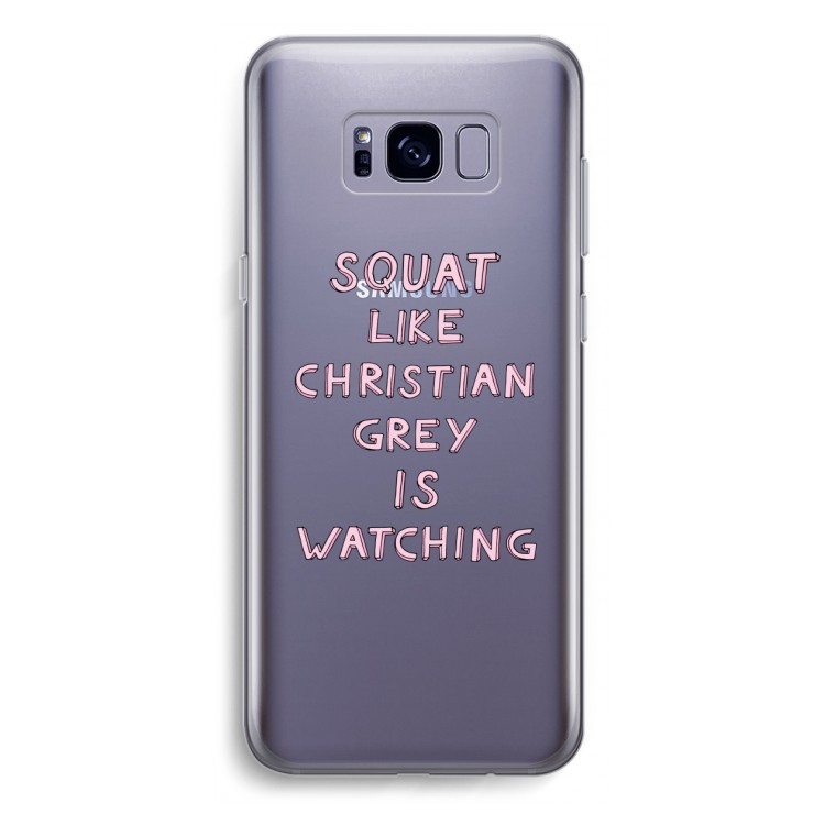 Christian Grey: Samsung Galaxy S8 Plus Transparant Hoesje