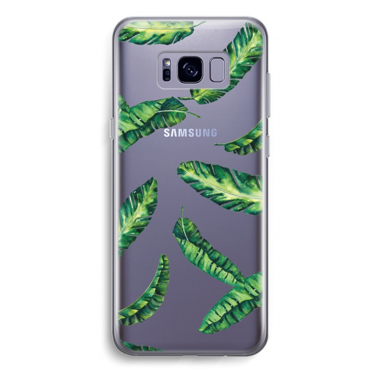 Lange bladeren: Samsung Galaxy S8 Plus Transparant Hoesje