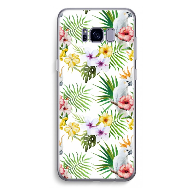 Gele kuif: Samsung Galaxy S8 Plus Transparant Hoesje