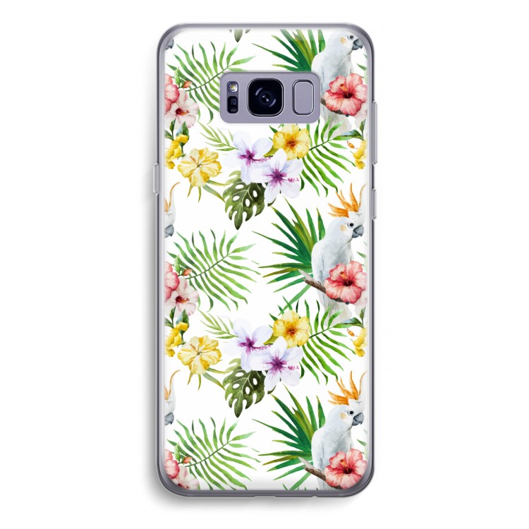 Gele kuif: Samsung Galaxy S8 Plus Transparant Hoesje