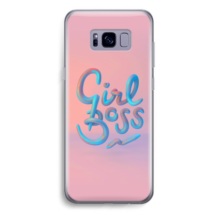 Girl boss: Samsung Galaxy S8 Plus Transparant Hoesje