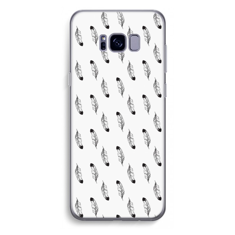 Pluimen: Samsung Galaxy S8 Plus Transparant Hoesje