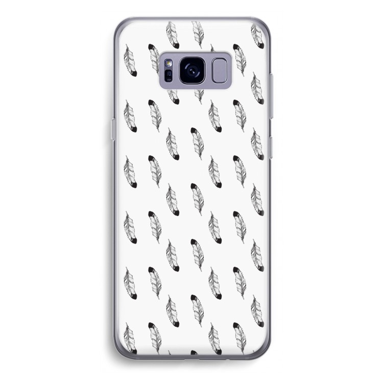 Pluimen: Samsung Galaxy S8 Plus Transparant Hoesje