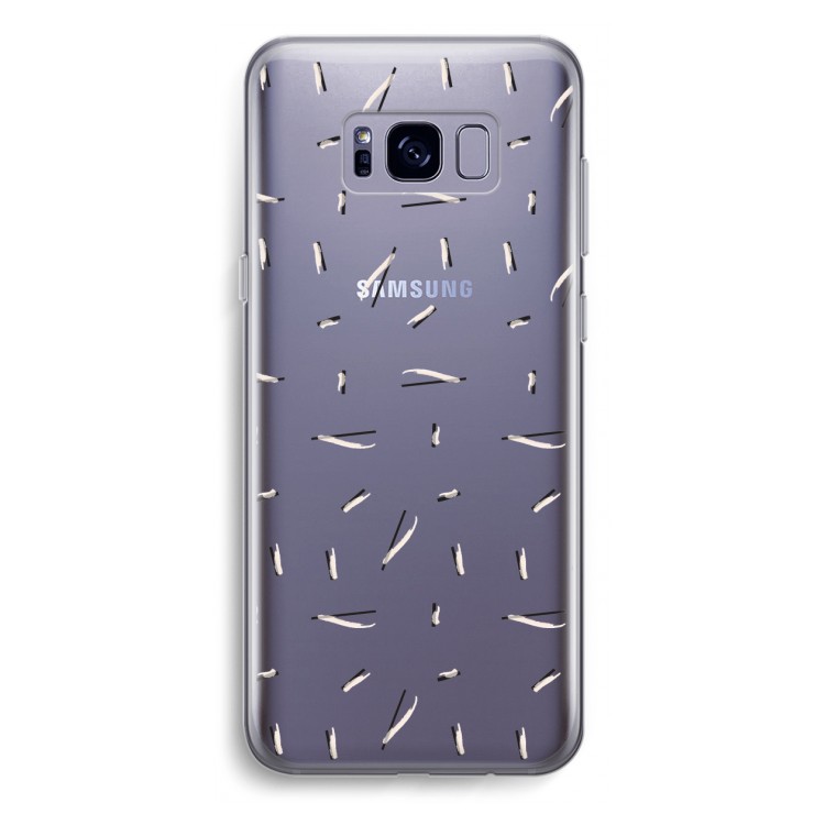 Hipster stripes: Samsung Galaxy S8 Plus Transparant Hoesje