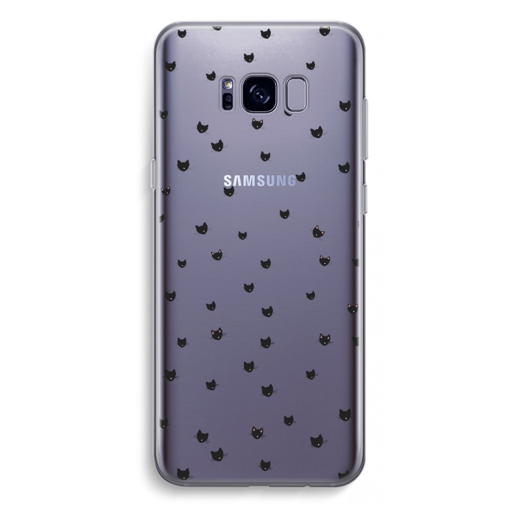Kleine kattenkopjes: Samsung Galaxy S8 Plus Transparant Hoesje