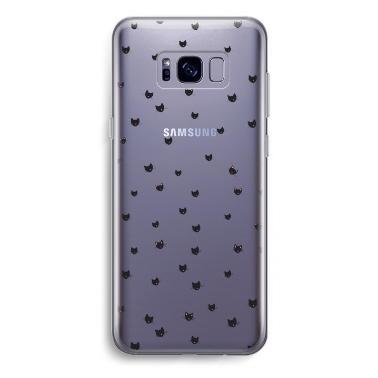 Kleine kattenkopjes: Samsung Galaxy S8 Plus Transparant Hoesje