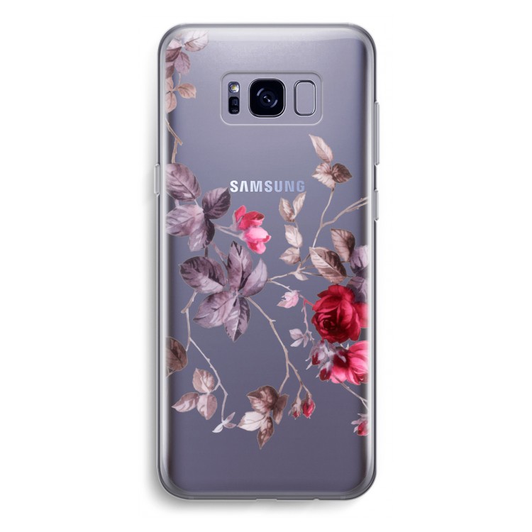 Mooie bloemen: Samsung Galaxy S8 Plus Transparant Hoesje