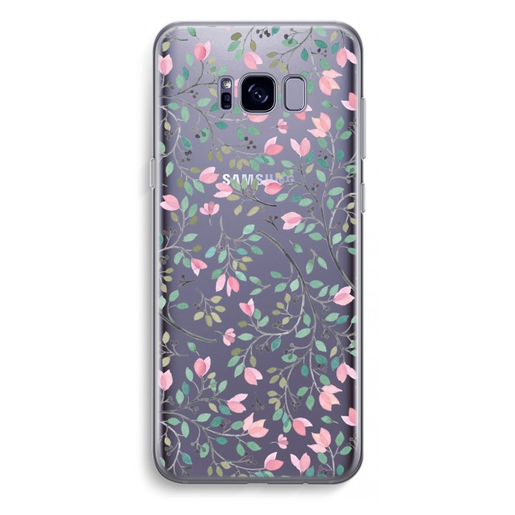 Sierlijke bloemen: Samsung Galaxy S8 Plus Transparant Hoesje