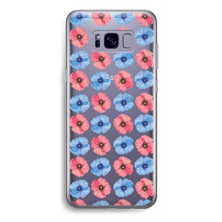 Klaproosjes: Samsung Galaxy S8 Plus Transparant Hoesje