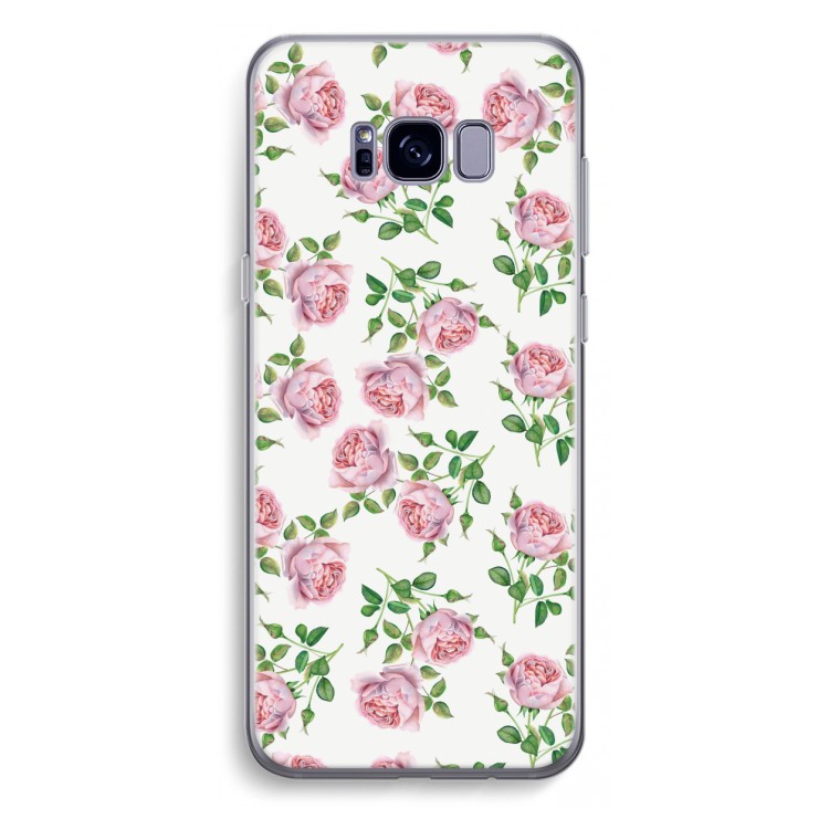 Kleine roosjes: Samsung Galaxy S8 Plus Transparant Hoesje