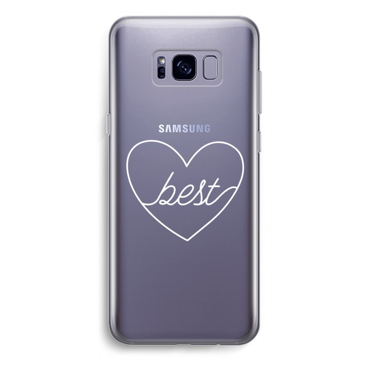 Best heart pastel: Samsung Galaxy S8 Plus Transparant Hoesje