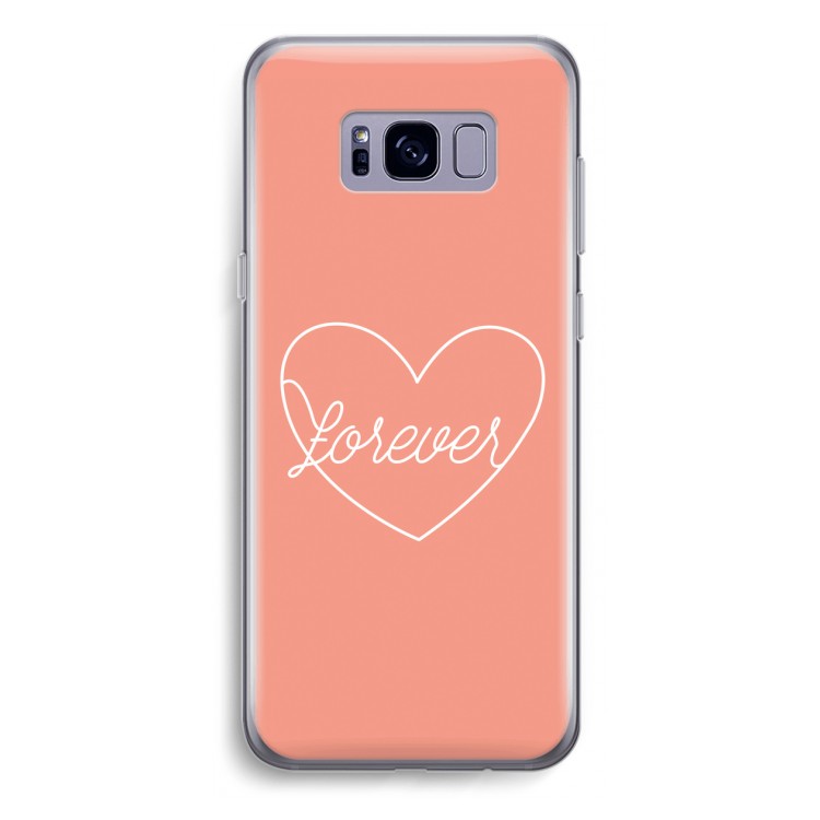 Forever heart: Samsung Galaxy S8 Plus Transparant Hoesje