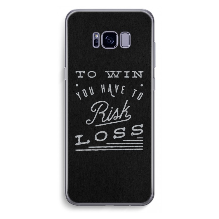Risk loss: Samsung Galaxy S8 Plus Transparant Hoesje