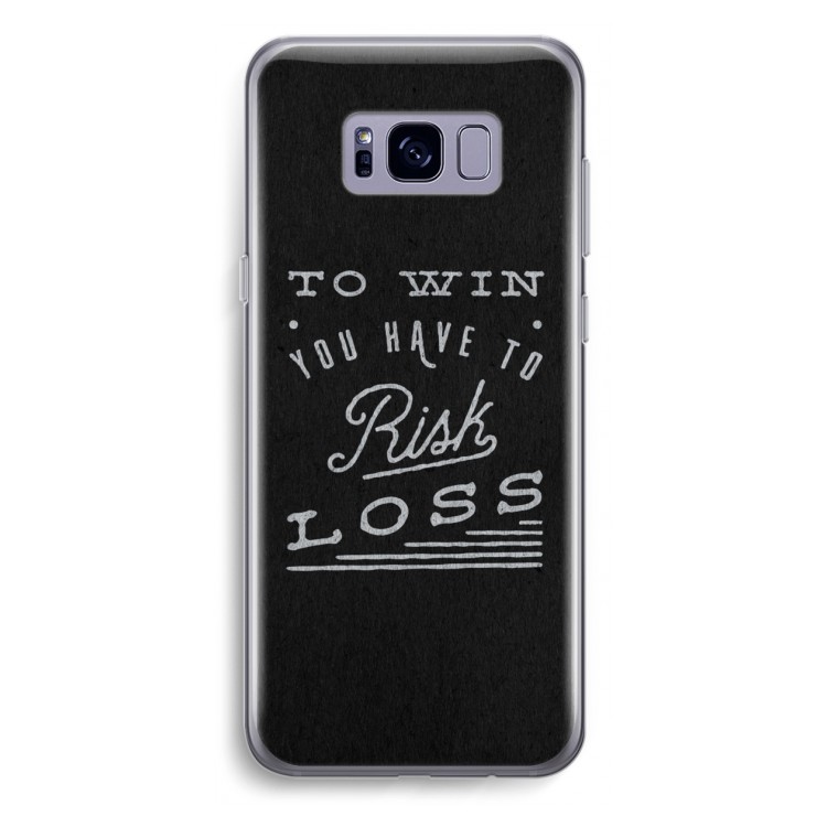 Risk loss: Samsung Galaxy S8 Plus Transparant Hoesje