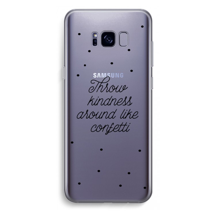 Confetti: Samsung Galaxy S8 Plus Transparant Hoesje