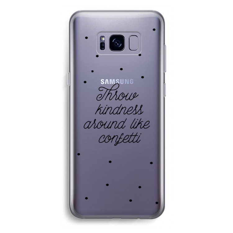 Confetti: Samsung Galaxy S8 Plus Transparant Hoesje