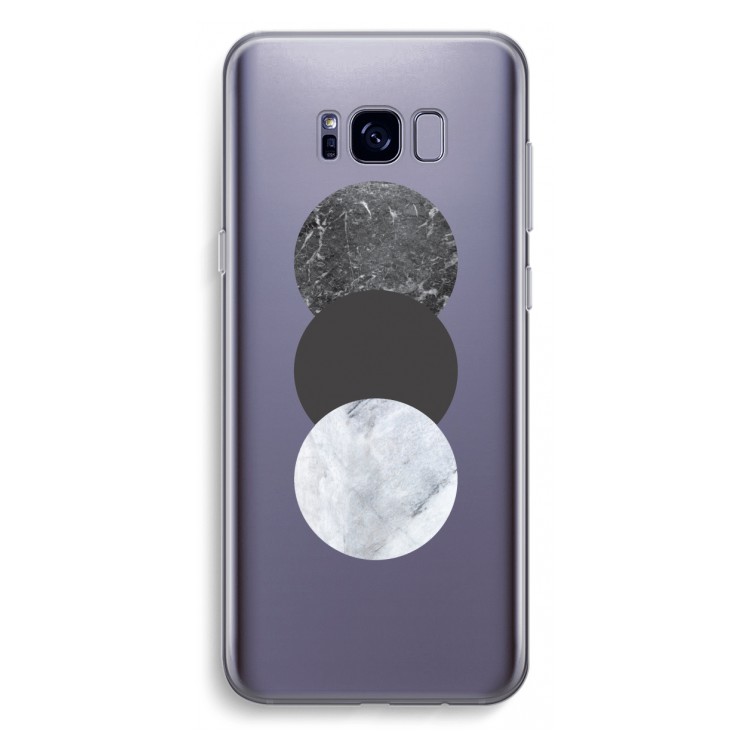 Marmeren cirkels: Samsung Galaxy S8 Plus Transparant Hoesje