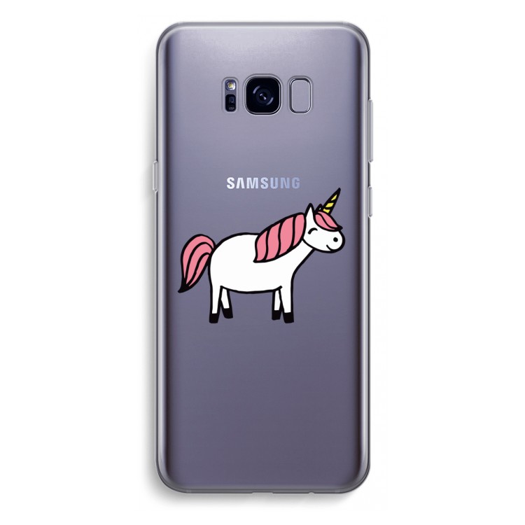 Eenhoorn: Samsung Galaxy S8 Plus Transparant Hoesje