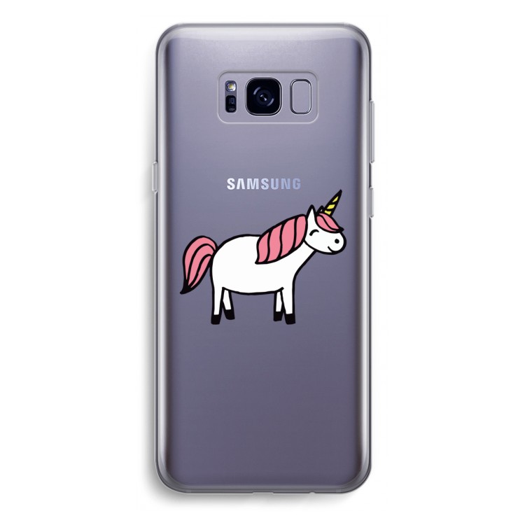 Eenhoorn: Samsung Galaxy S8 Plus Transparant Hoesje