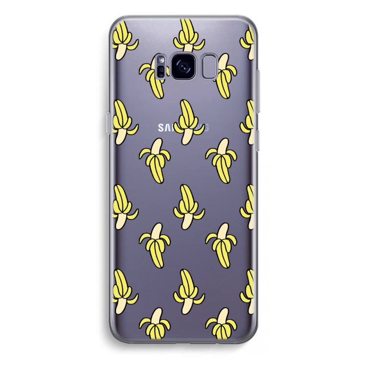Bananas: Samsung Galaxy S8 Plus Transparant Hoesje