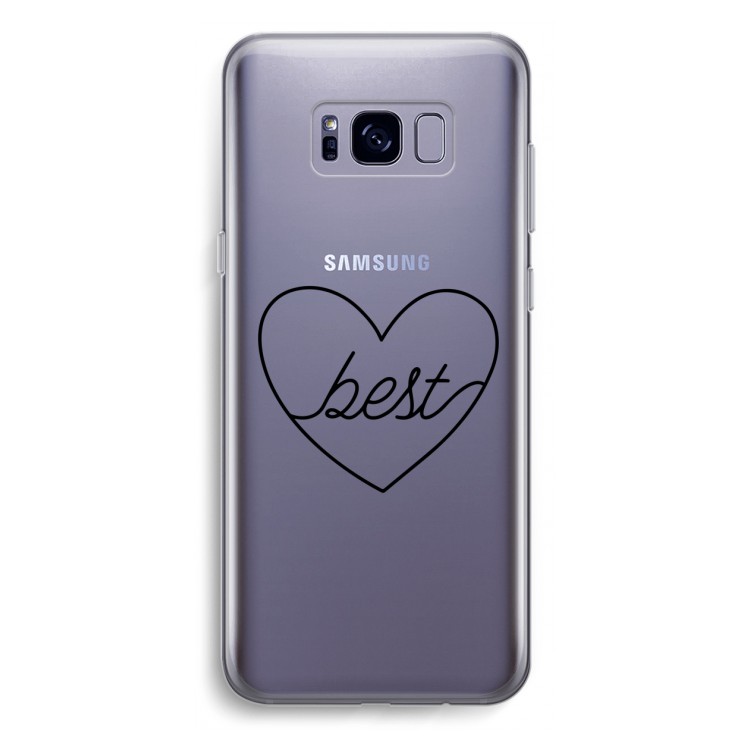 Best heart black: Samsung Galaxy S8 Plus Transparant Hoesje