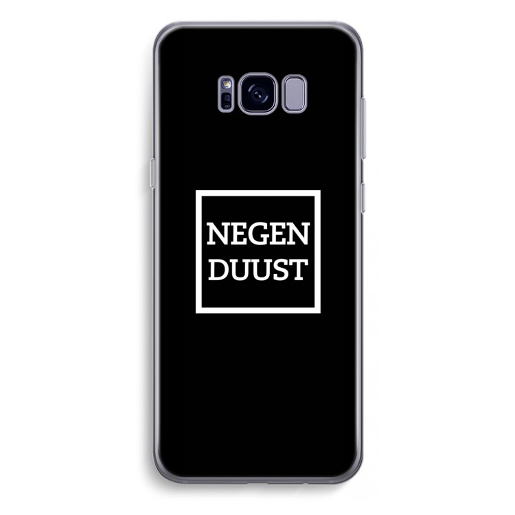 Negenduust black: Samsung Galaxy S8 Plus Transparant Hoesje
