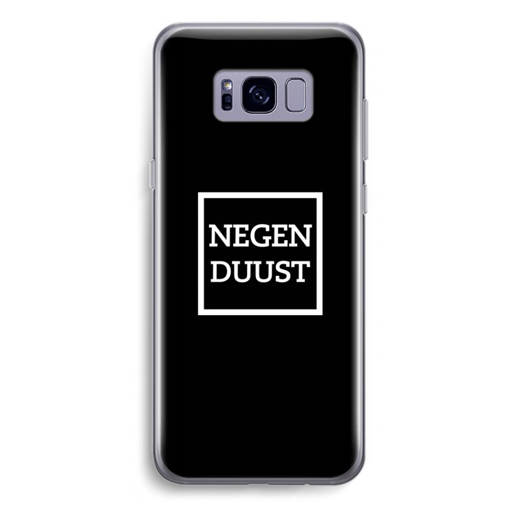 Negenduust black: Samsung Galaxy S8 Plus Transparant Hoesje