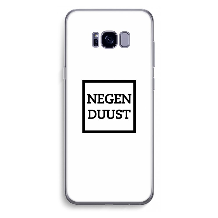 Negenduust vierkant: Samsung Galaxy S8 Plus Transparant Hoesje