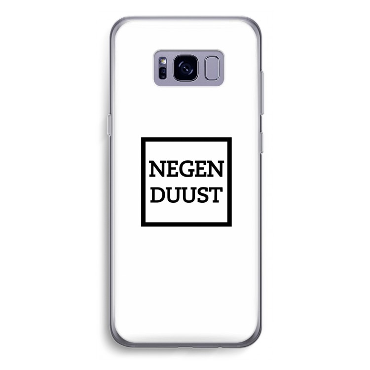Negenduust vierkant: Samsung Galaxy S8 Plus Transparant Hoesje