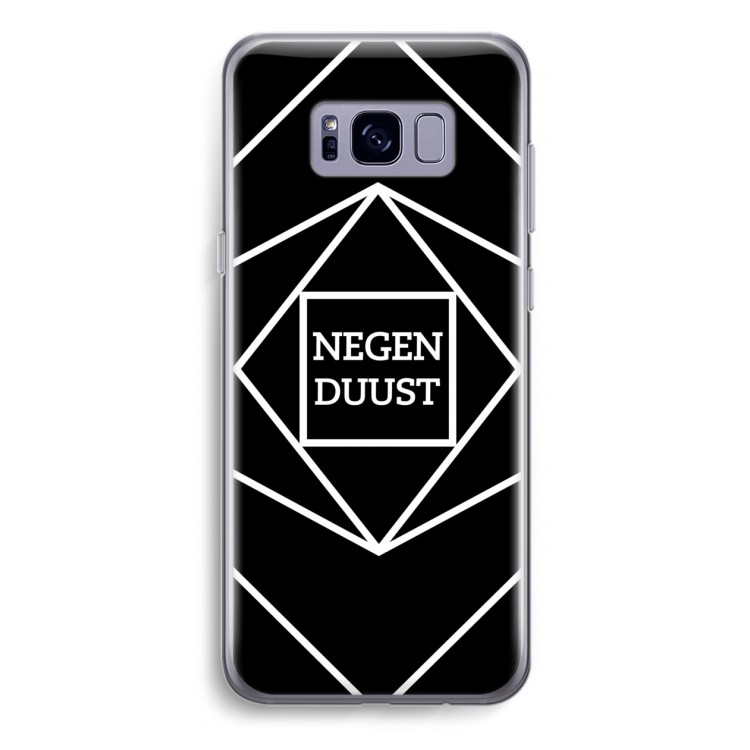 Negenduust geometrisch: Samsung Galaxy S8 Plus Transparant Hoesje