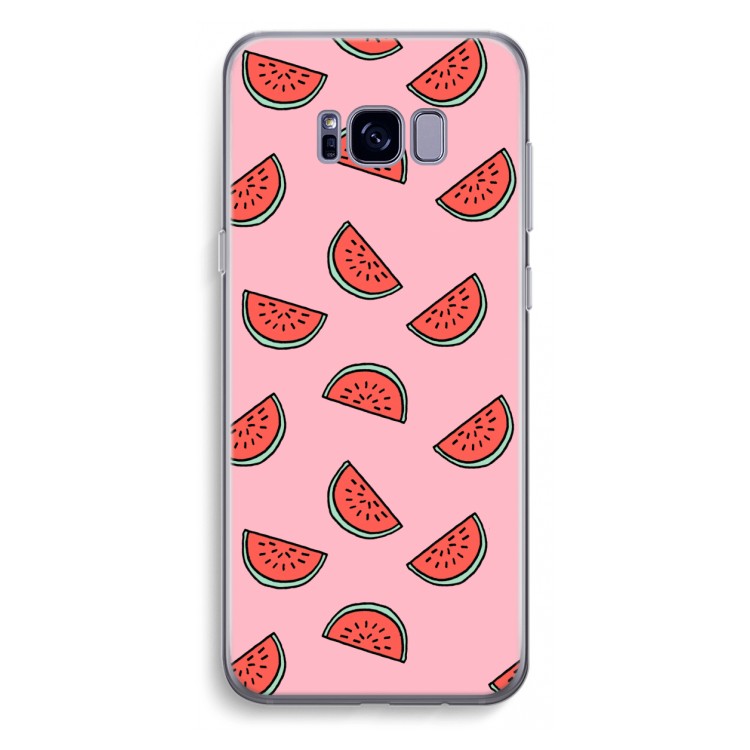 Watermeloen: Samsung Galaxy S8 Plus Transparant Hoesje