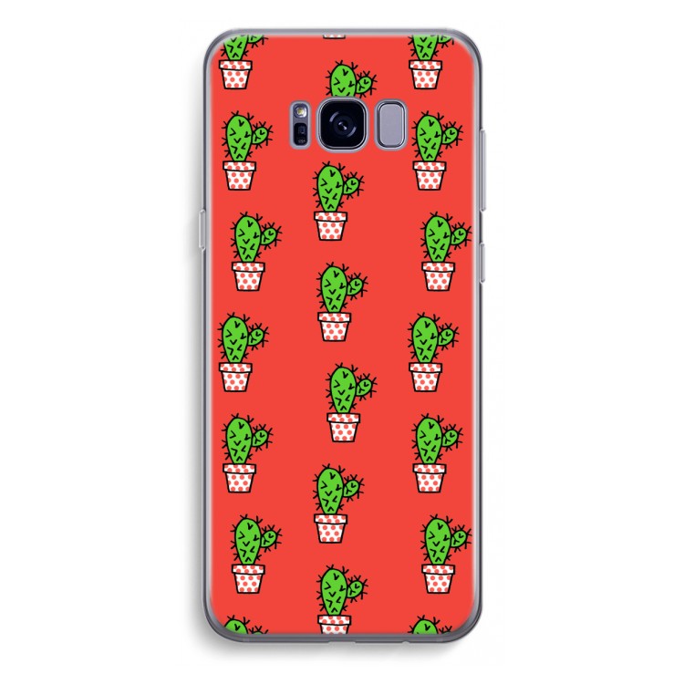 Mini cactus: Samsung Galaxy S8 Plus Transparant Hoesje